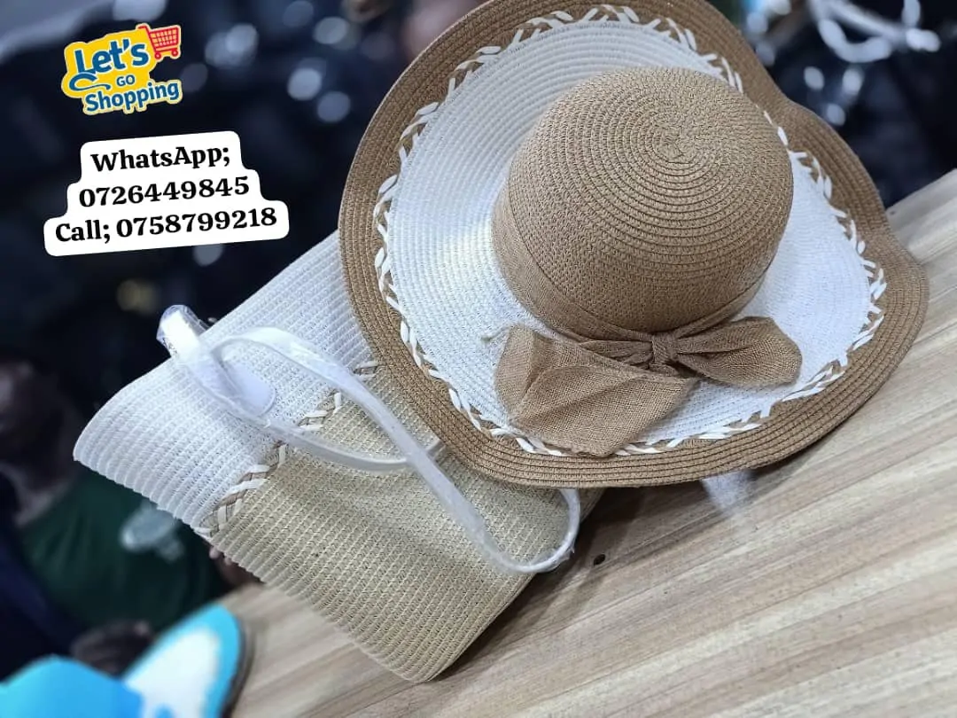 Image for Summer Elegance: Sun Hat & Matching Tote Set