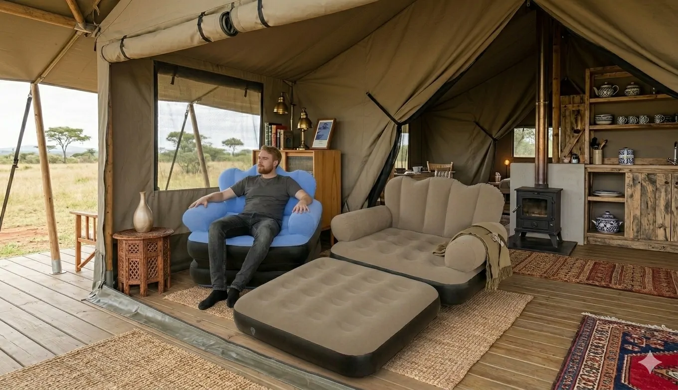 Image for  2-in-1 Inflatable Pull-Out Sofa & Guest Bed