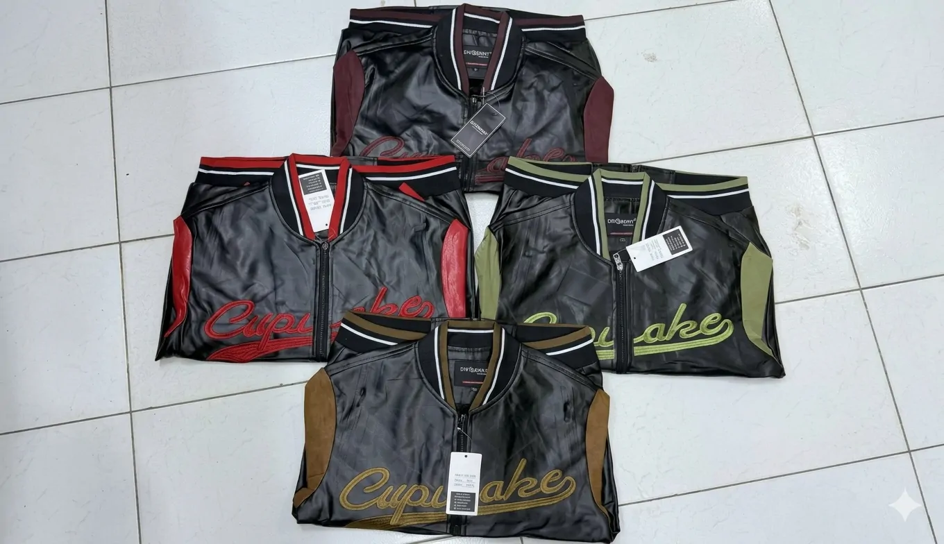 Image for Urban Varsity Faux-Leather Bomber