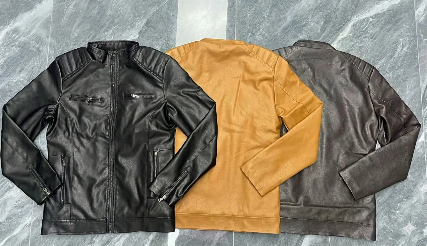 Image for Men’s Urban Faux-Leather Biker Jacket